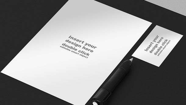 Black and White Office Mockup 2